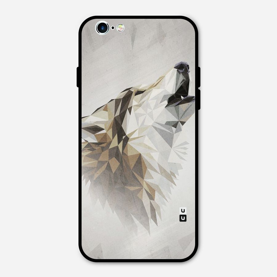 Diamond Wolf Metal Back Case for iPhone 6 6s