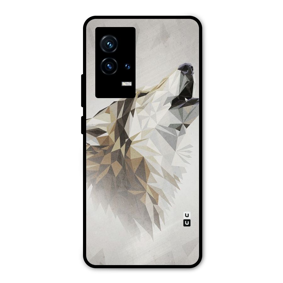 Diamond Wolf Metal Back Case for iQOO 9 5G