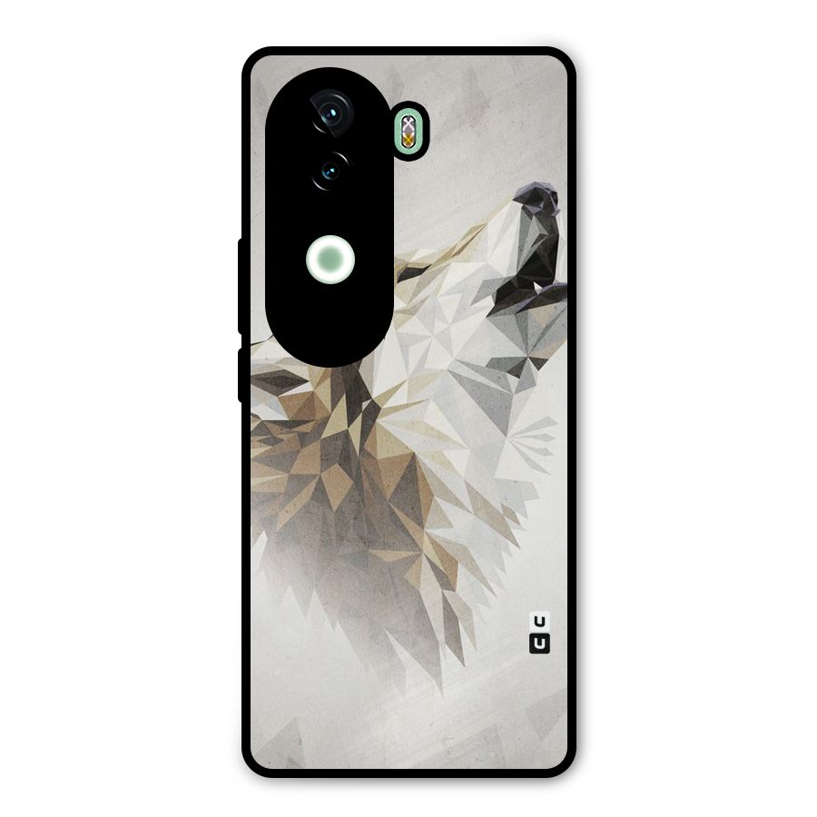 Diamond Wolf Metal Back Case for iQOO Z9s