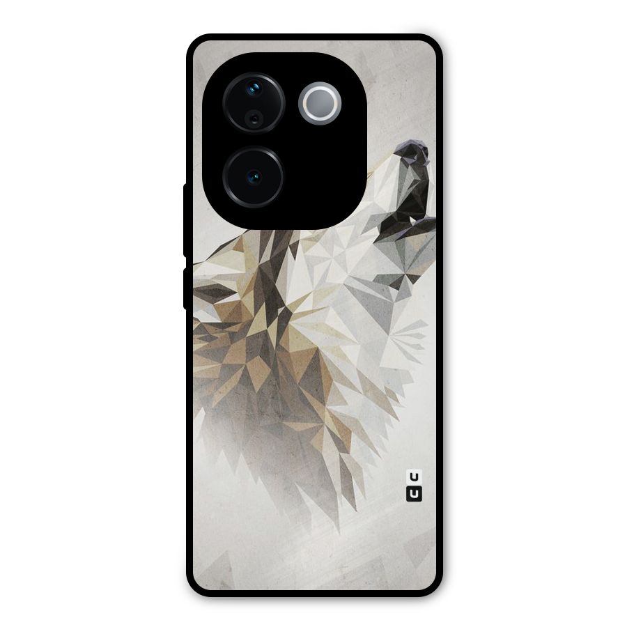 Diamond Wolf Metal Back Case for iQOO Z9s Pro