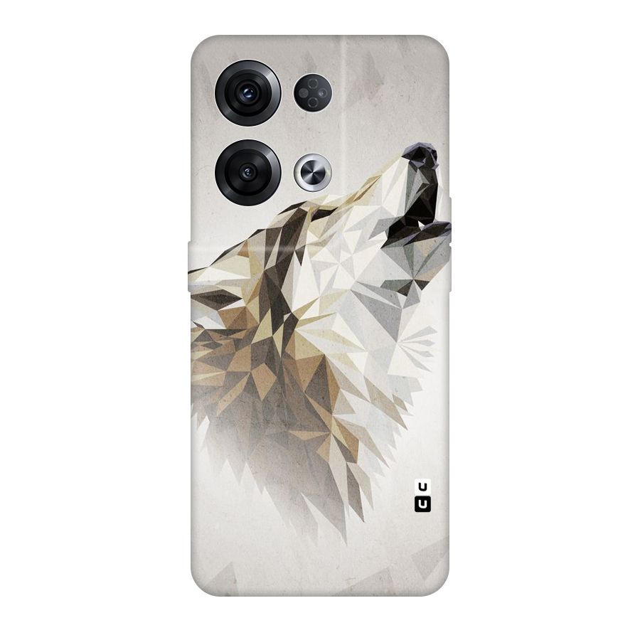 Diamond Wolf Original Polycarbonate Back Case for Oppo Reno8 Pro 5G