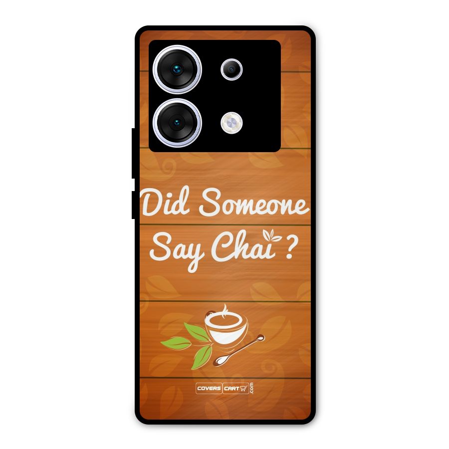 Did Someone Say Chai Metal Back Case for Infinix Zero 30 5G