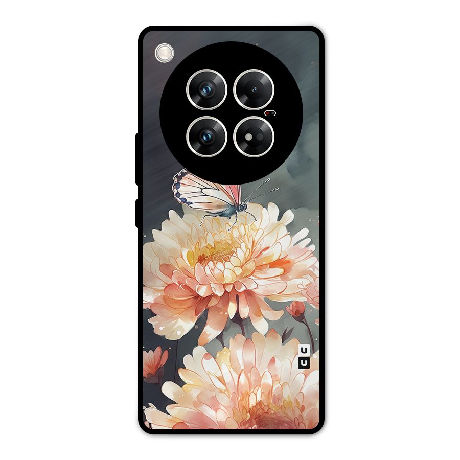 Digital Art Butterfly Flower Metal Back Case for Infinix Zero 40 5G