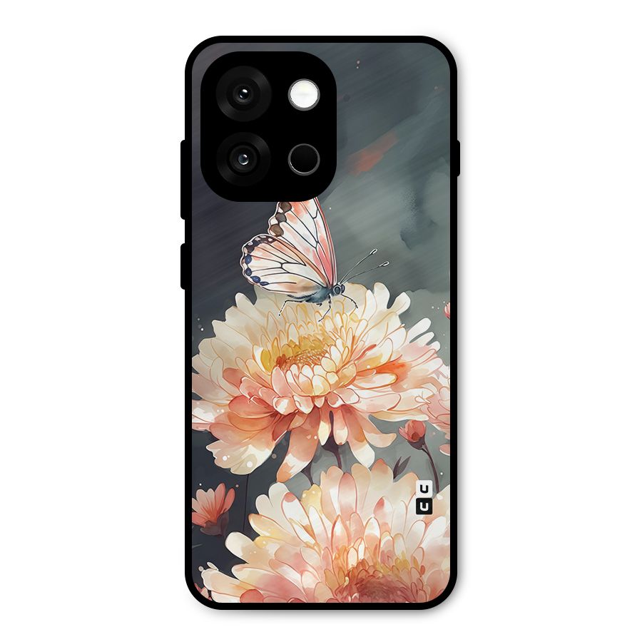 Digital Art Butterfly Flower Metal Back Case for OnePlus 13s