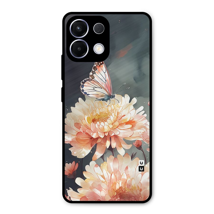 Digital Art Butterfly Flower Metal Back Case for Oppo K13