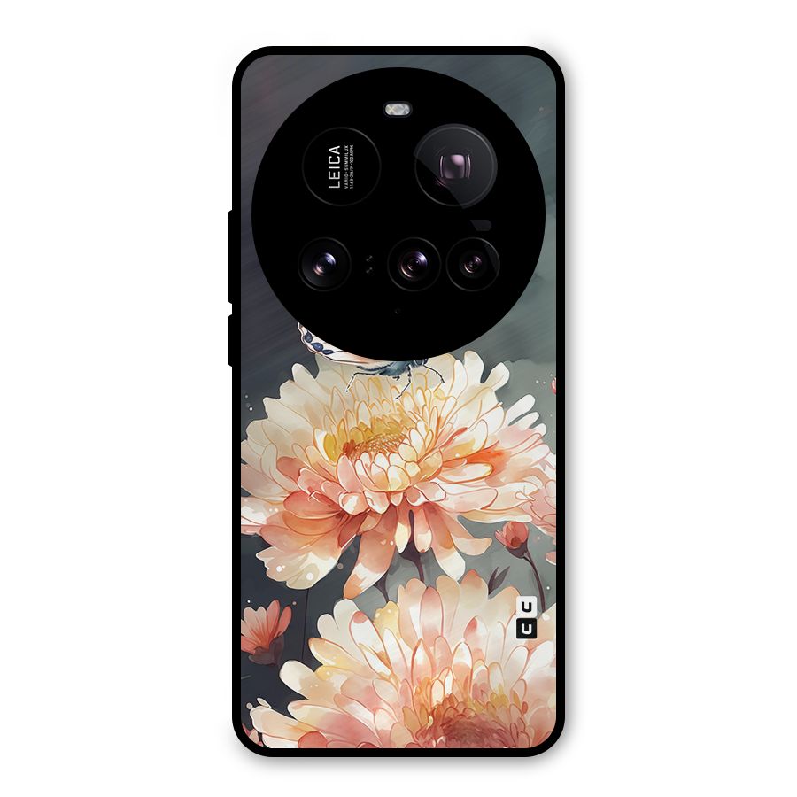 Digital Art Butterfly Flower Metal Back Case for Xiaomi 15 Ultra