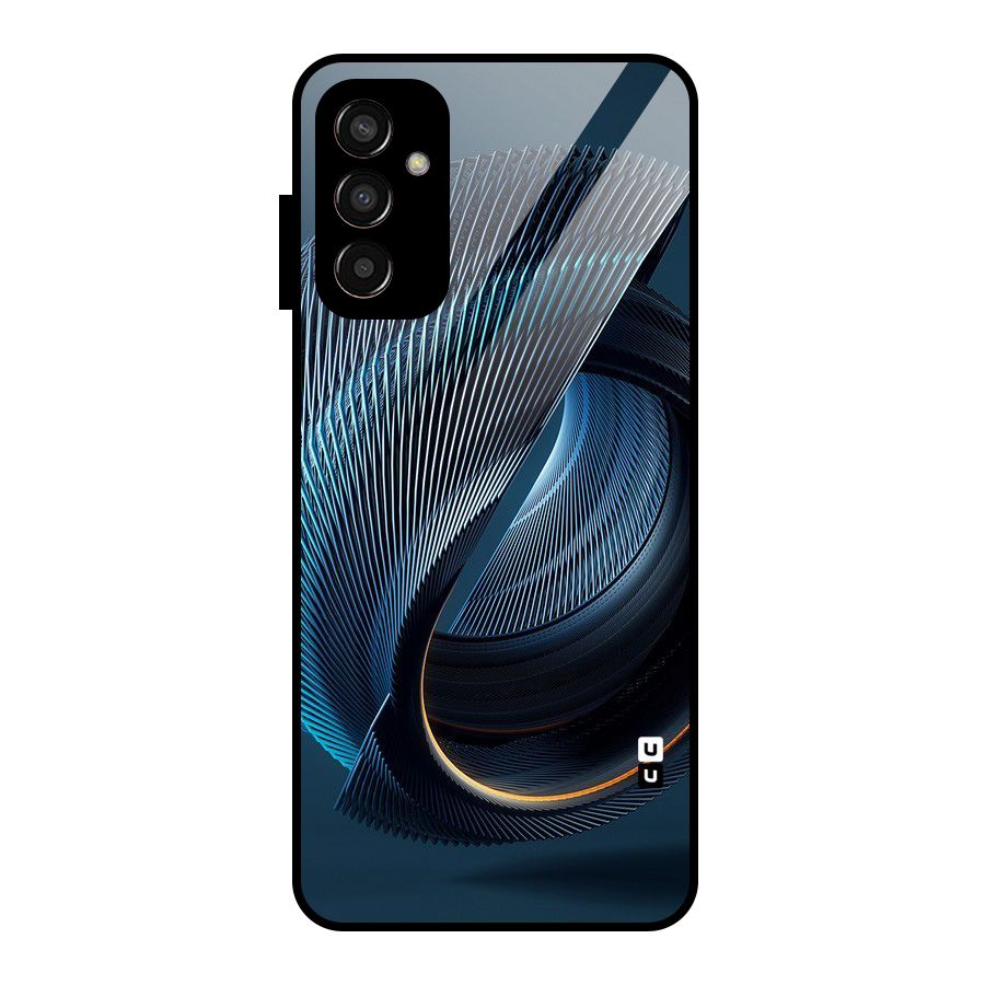 Digital Circle Pattern Glass Back Case for Galaxy F13