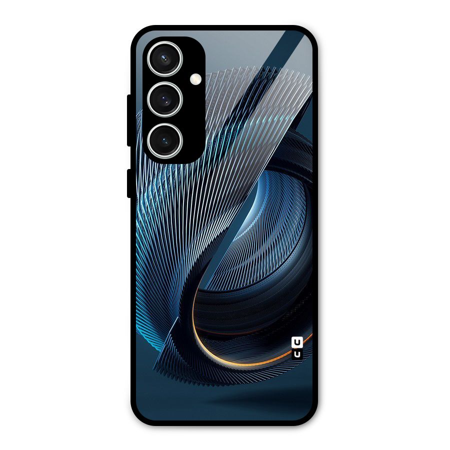 Digital Circle Pattern Glass Back Case for Galaxy S23 FE
