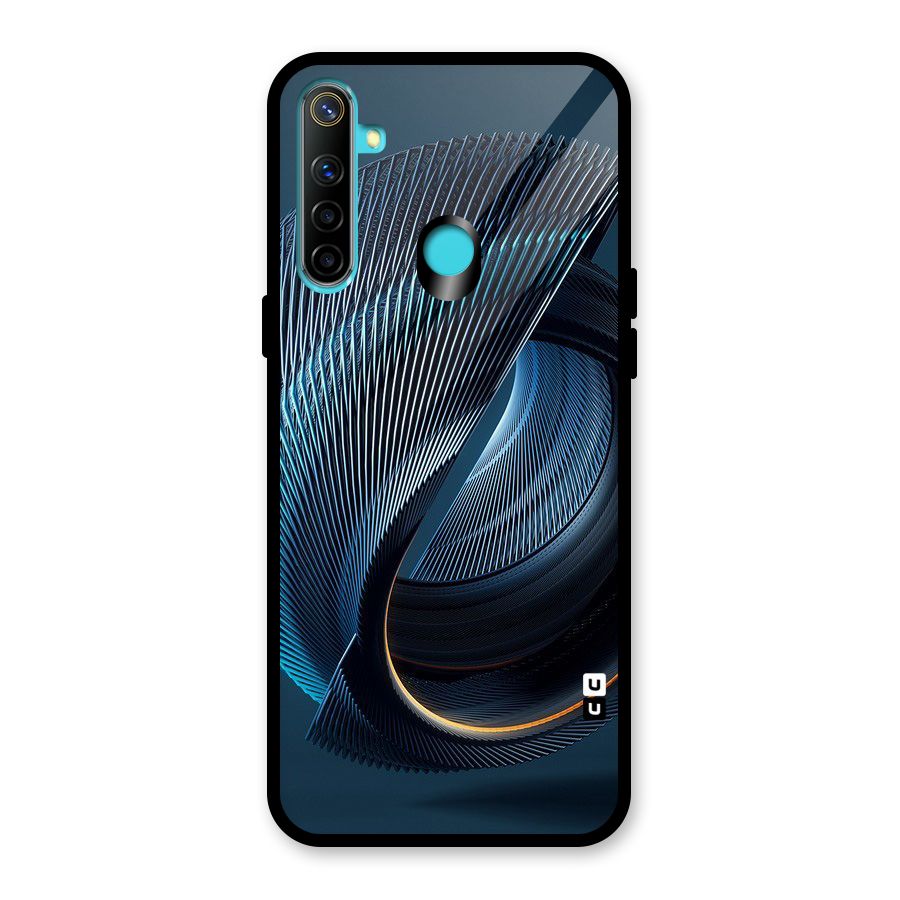 Digital Circle Pattern Glass Back Case for Realme 5