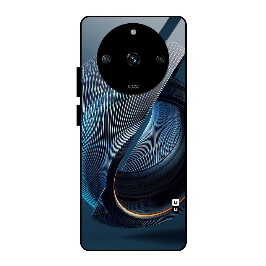 Digital Circle Pattern Glass Back Case for Realme Narzo 60 5G