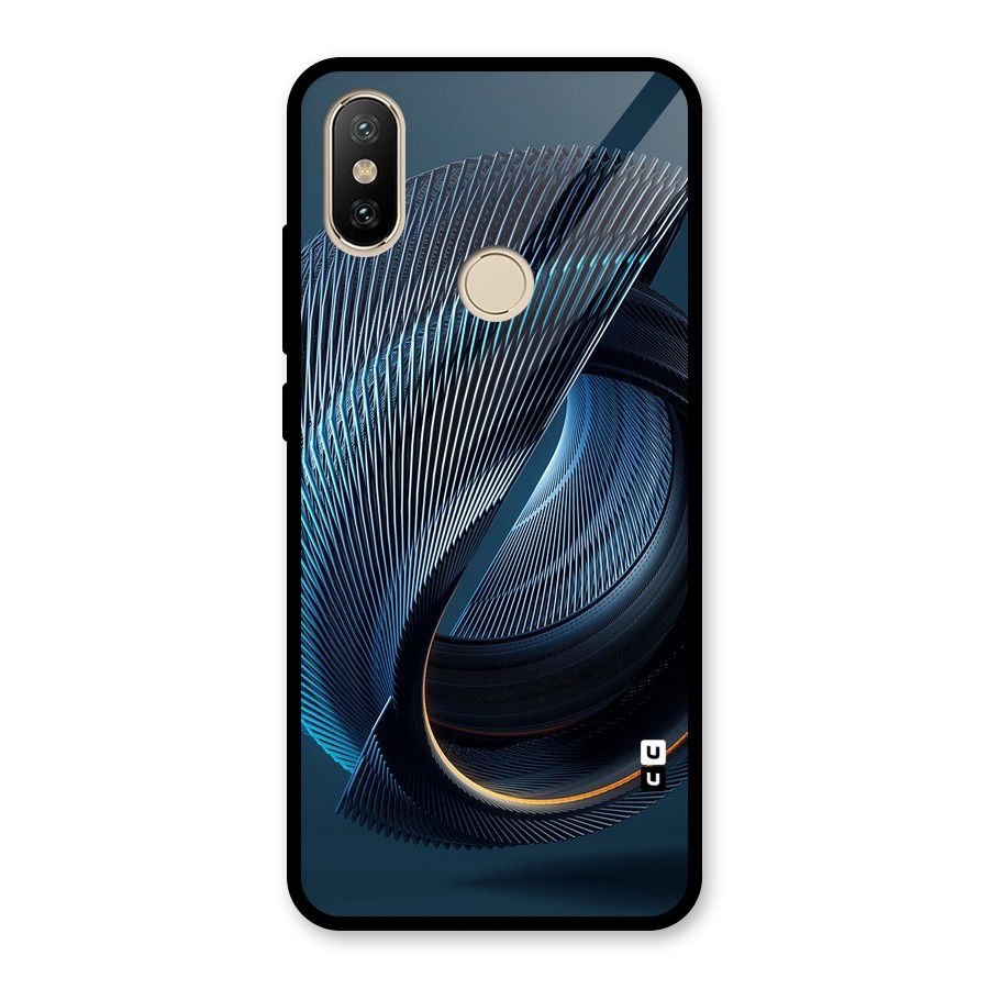 Digital Circle Pattern Glass Back Case for Redmi A2