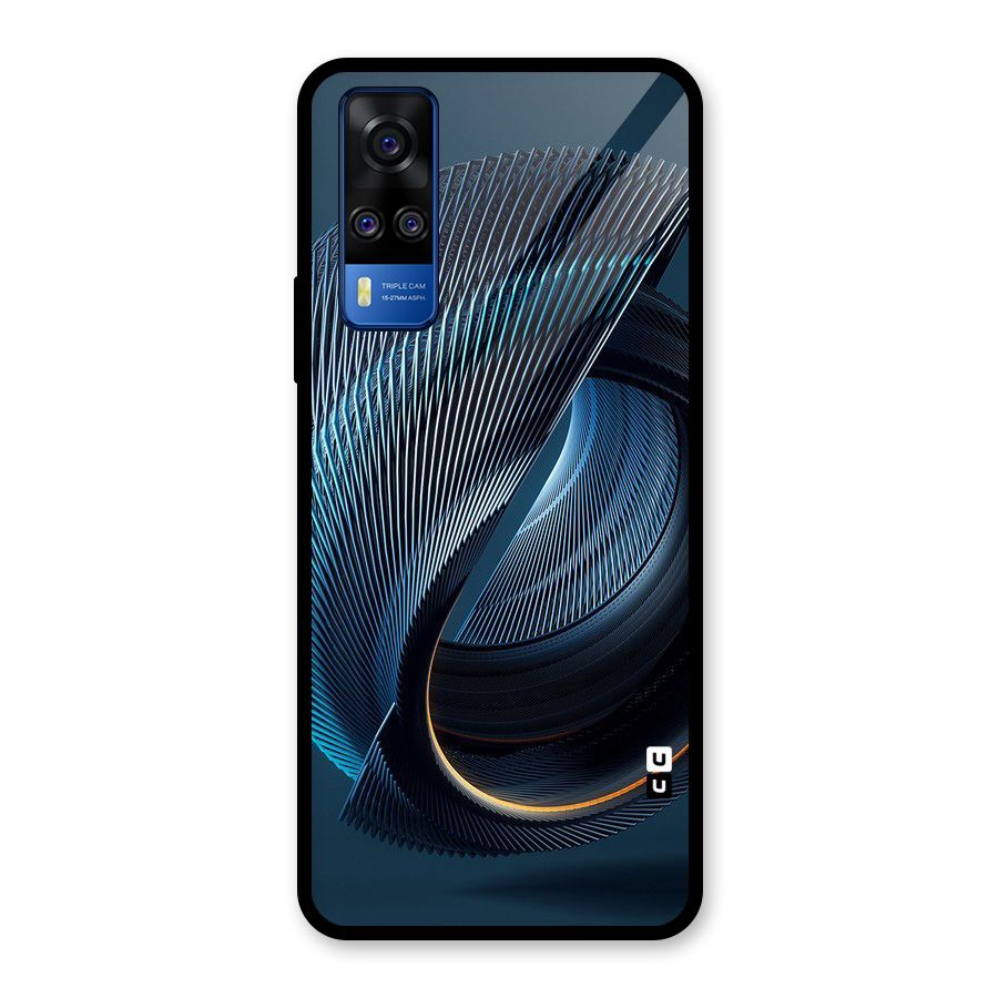 Digital Circle Pattern Glass Back Case for Vivo Y31