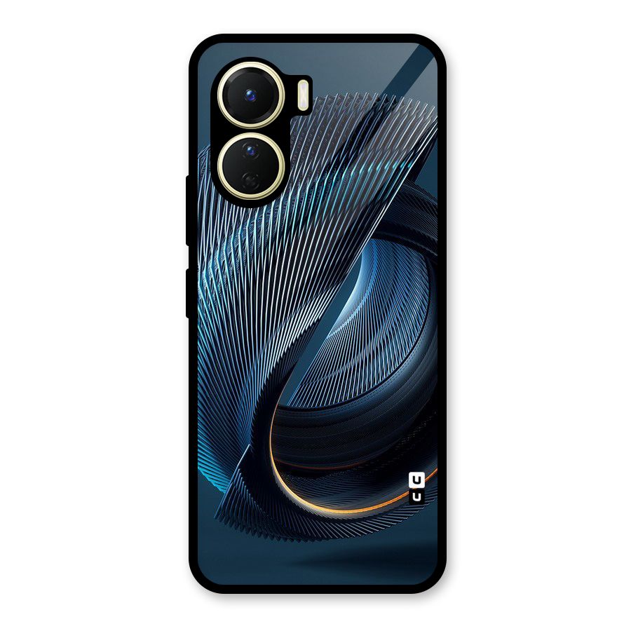 Digital Circle Pattern Glass Back Case for Vivo Y56