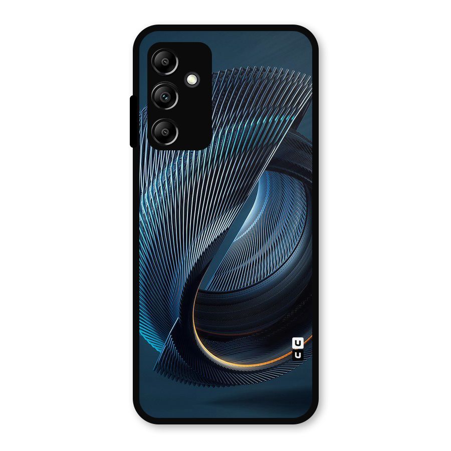 Digital Circle Pattern Metal Back Case for Galaxy A14 5G