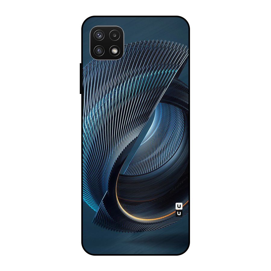 Digital Circle Pattern Metal Back Case for Galaxy A22 5G