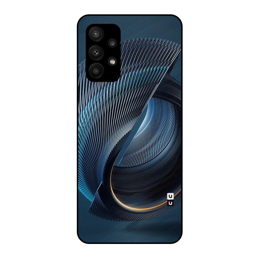 Digital Circle Pattern Metal Back Case for Galaxy A23