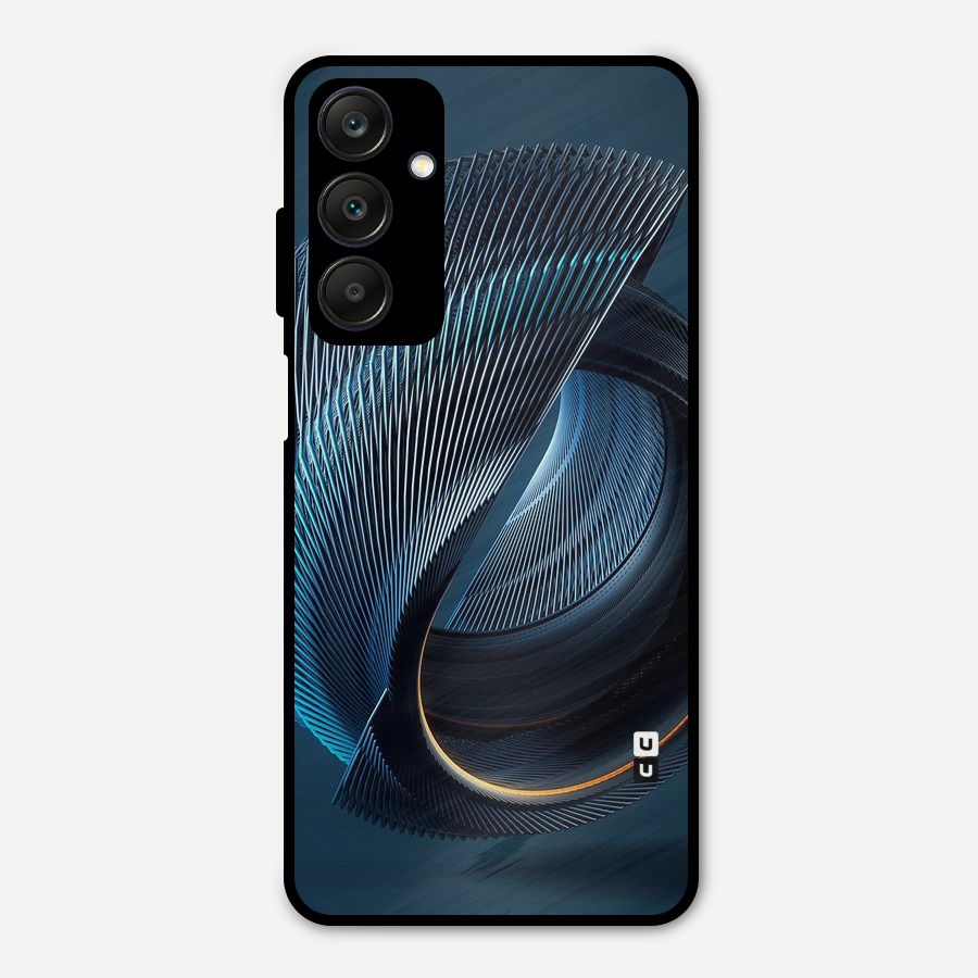 Digital Circle Pattern Metal Back Case for Galaxy A25 5G