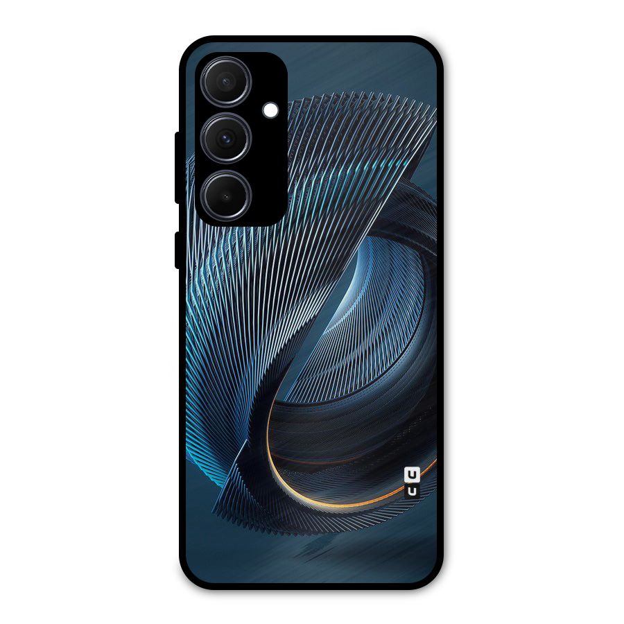 Digital Circle Pattern Metal Back Case for Galaxy A35