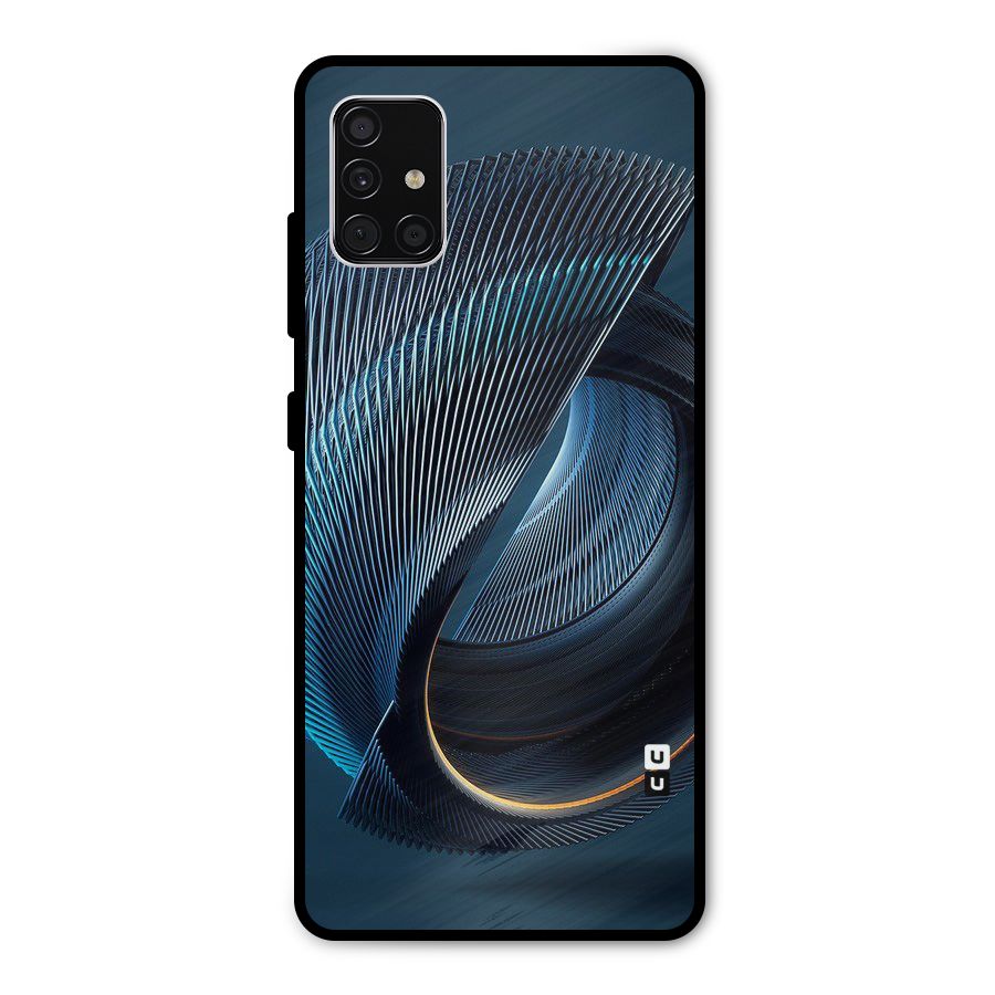 Digital Circle Pattern Metal Back Case for Galaxy A51