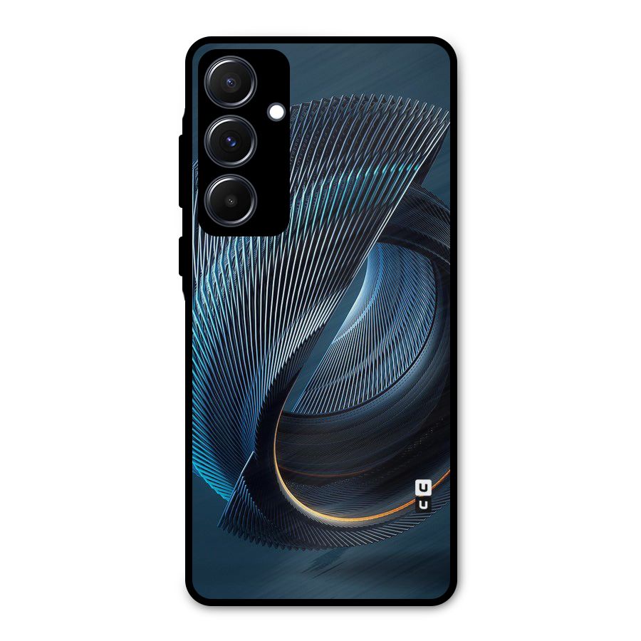 Digital Circle Pattern Metal Back Case for Galaxy A55