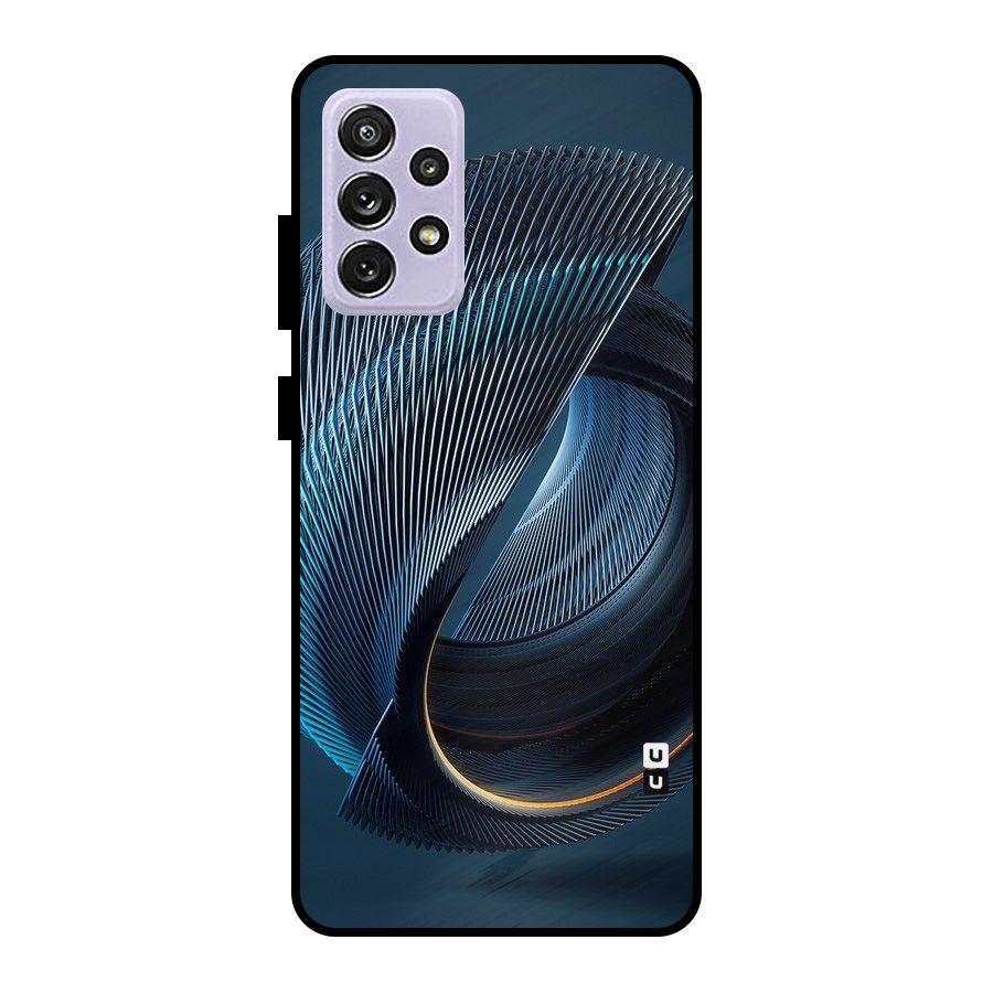 Digital Circle Pattern Metal Back Case for Galaxy A72