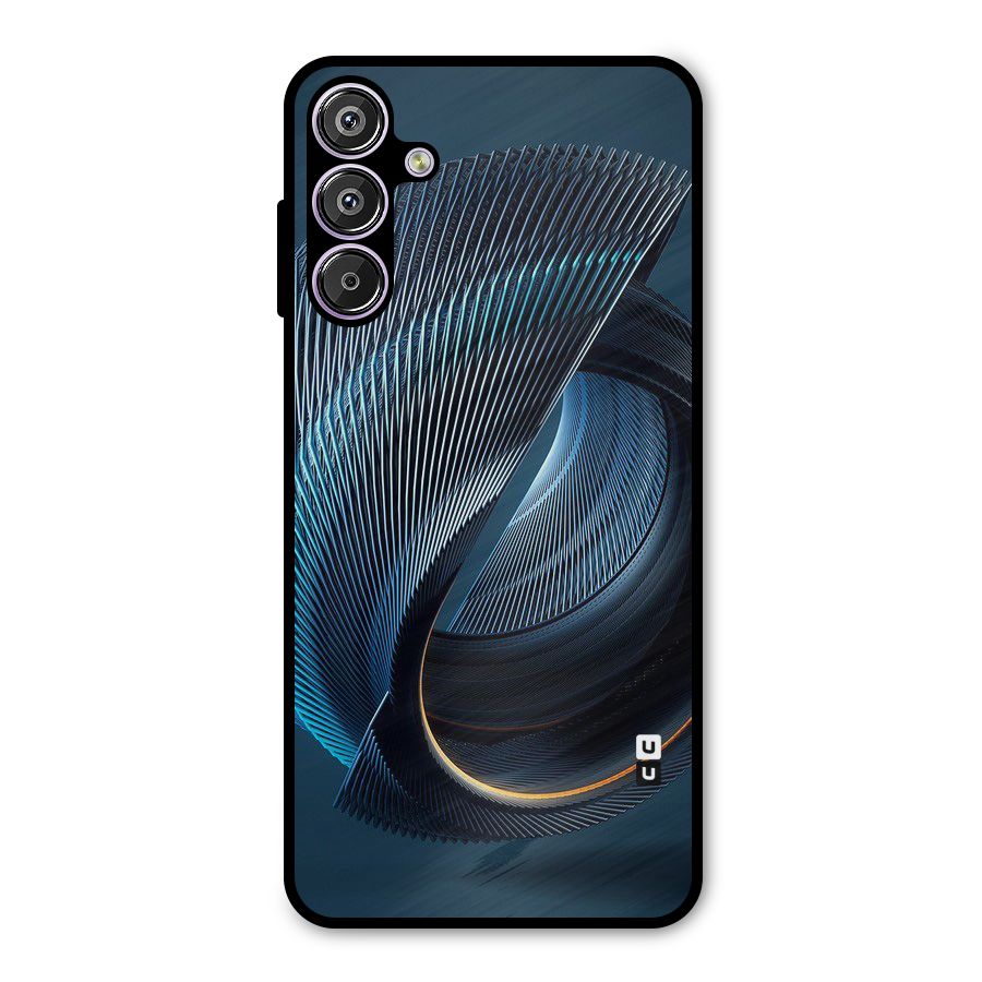 Digital Circle Pattern Metal Back Case for Galaxy F15