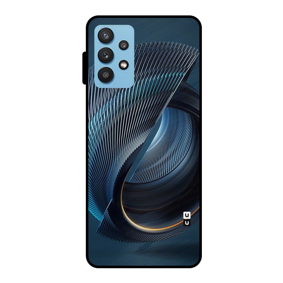 Digital Circle Pattern Metal Back Case for Galaxy M32 5G