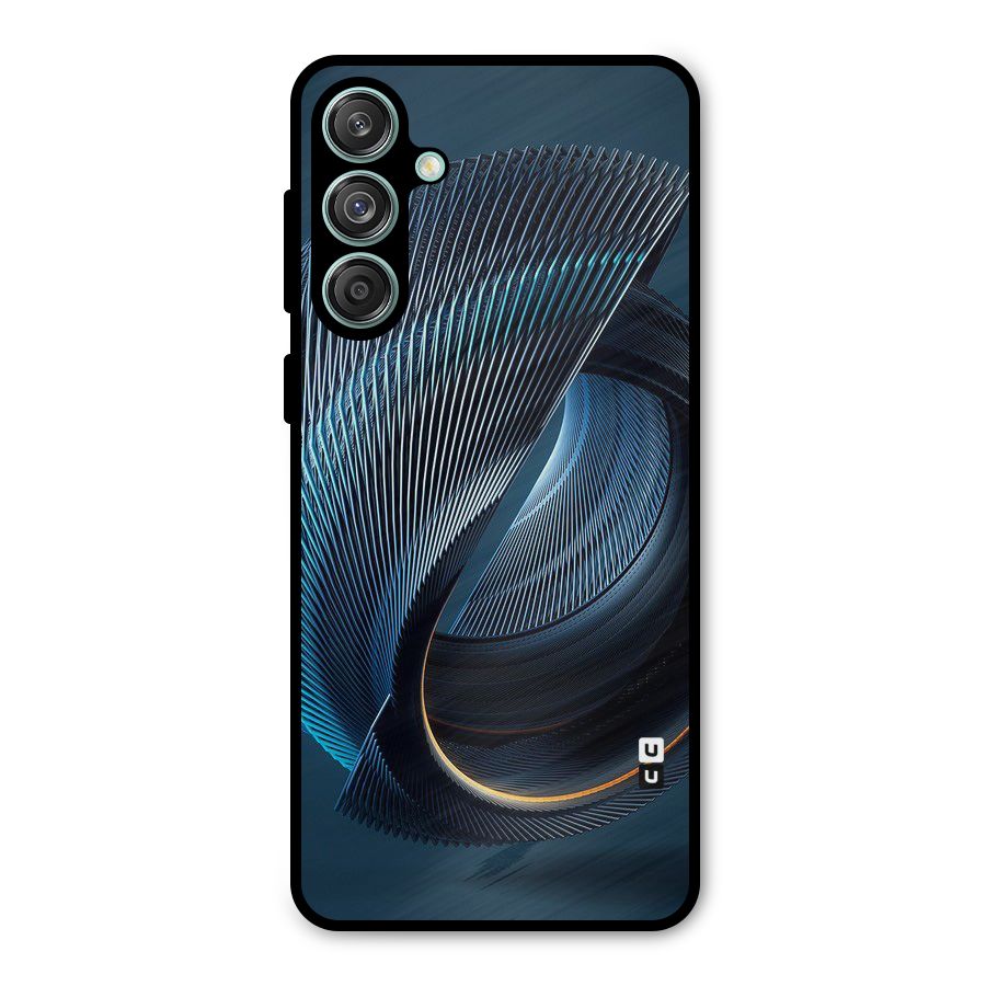 Digital Circle Pattern Metal Back Case for Galaxy M55 5G