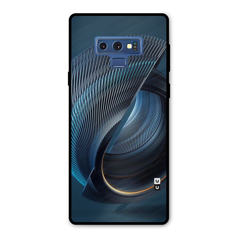 Digital Circle Pattern Metal Back Case for Galaxy Note 9