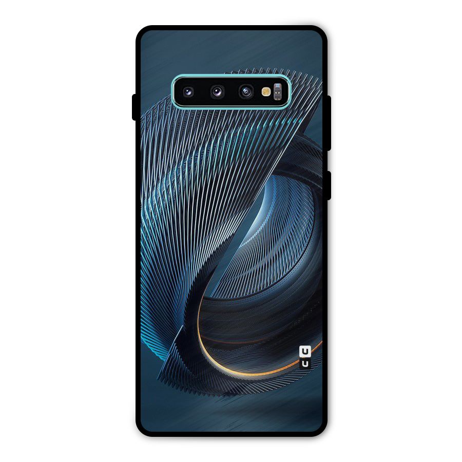 Digital Circle Pattern Metal Back Case for Galaxy S10 Plus