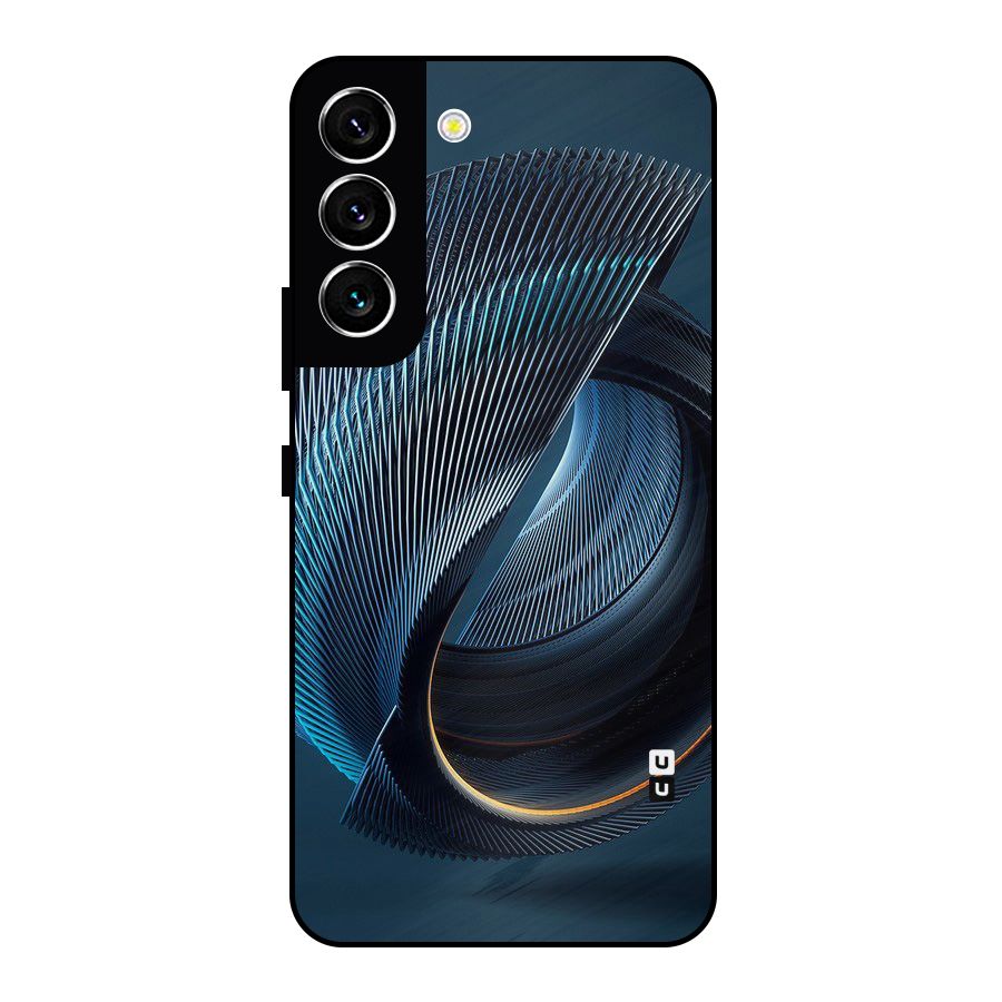 Digital Circle Pattern Metal Back Case for Galaxy S22 5G