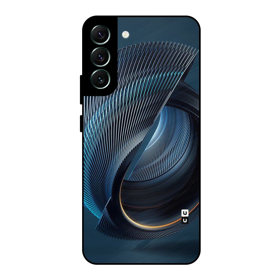 Digital Circle Pattern Metal Back Case for Galaxy S22 Plus 5G
