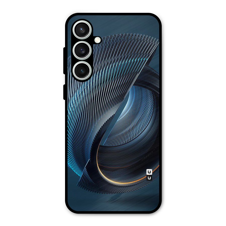 Digital Circle Pattern Metal Back Case for Galaxy S23 FE