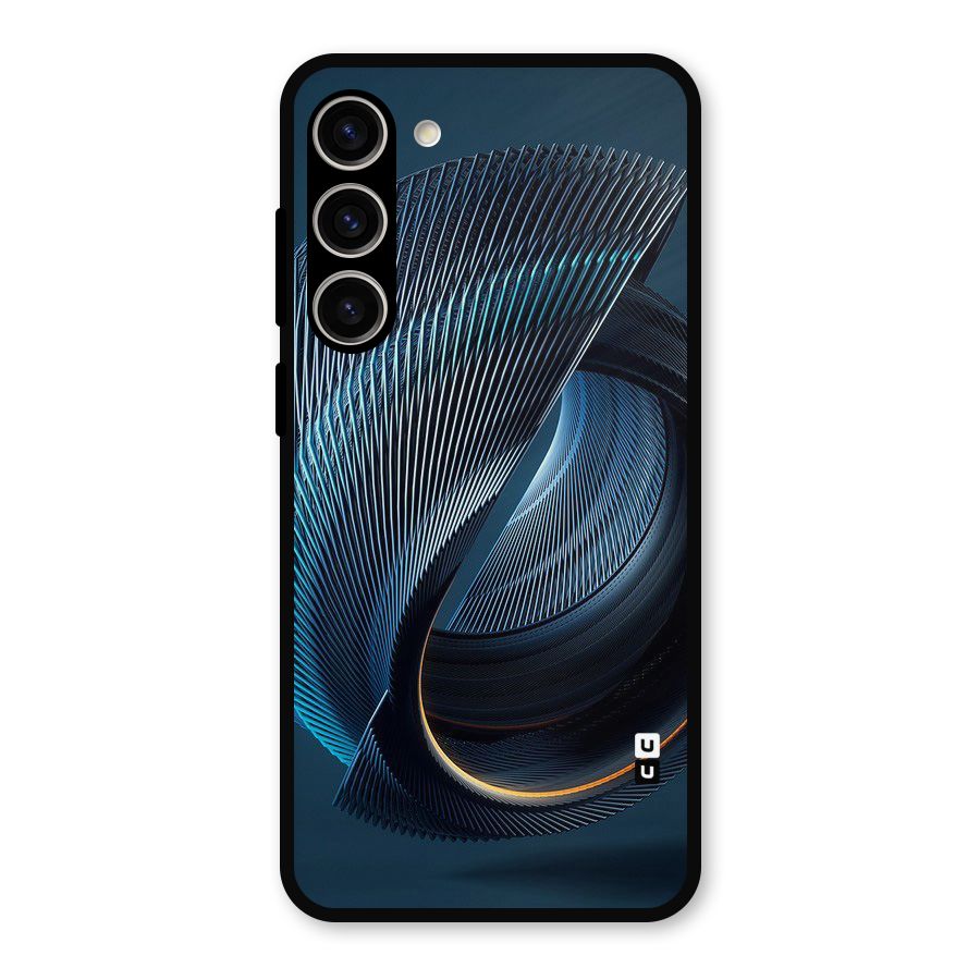 Digital Circle Pattern Metal Back Case for Galaxy S23 Plus
