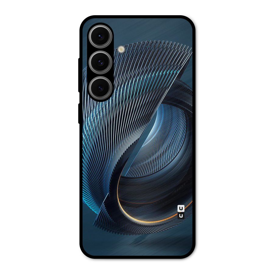 Digital Circle Pattern Metal Back Case for Galaxy S24 FE