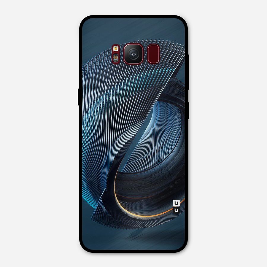 Digital Circle Pattern Metal Back Case for Galaxy S8