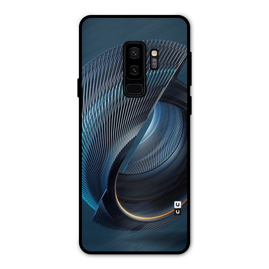 Digital Circle Pattern Metal Back Case for Galaxy S9 Plus