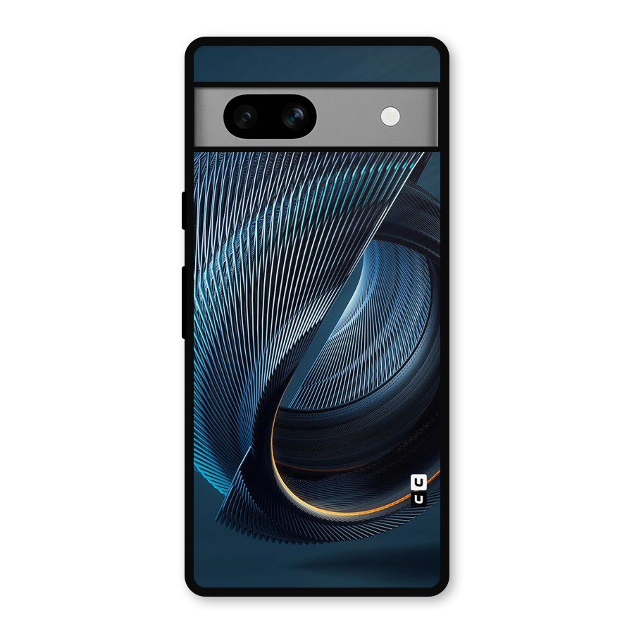 Digital Circle Pattern Metal Back Case for Google Pixel 7a
