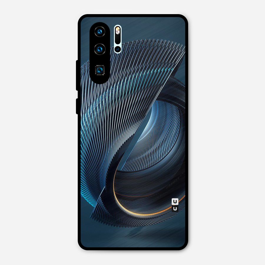 Digital Circle Pattern Metal Back Case for Huawei P30 Pro
