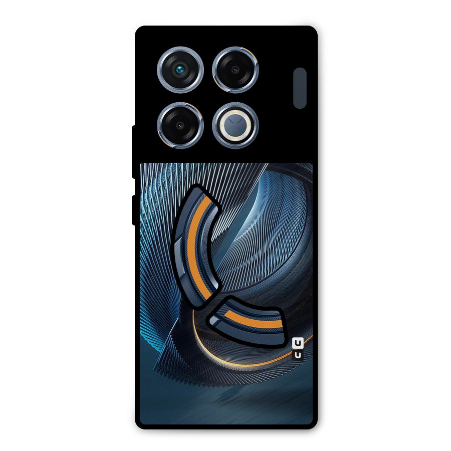 Digital Circle Pattern Metal Back Case for Infinix GT 20 Pro