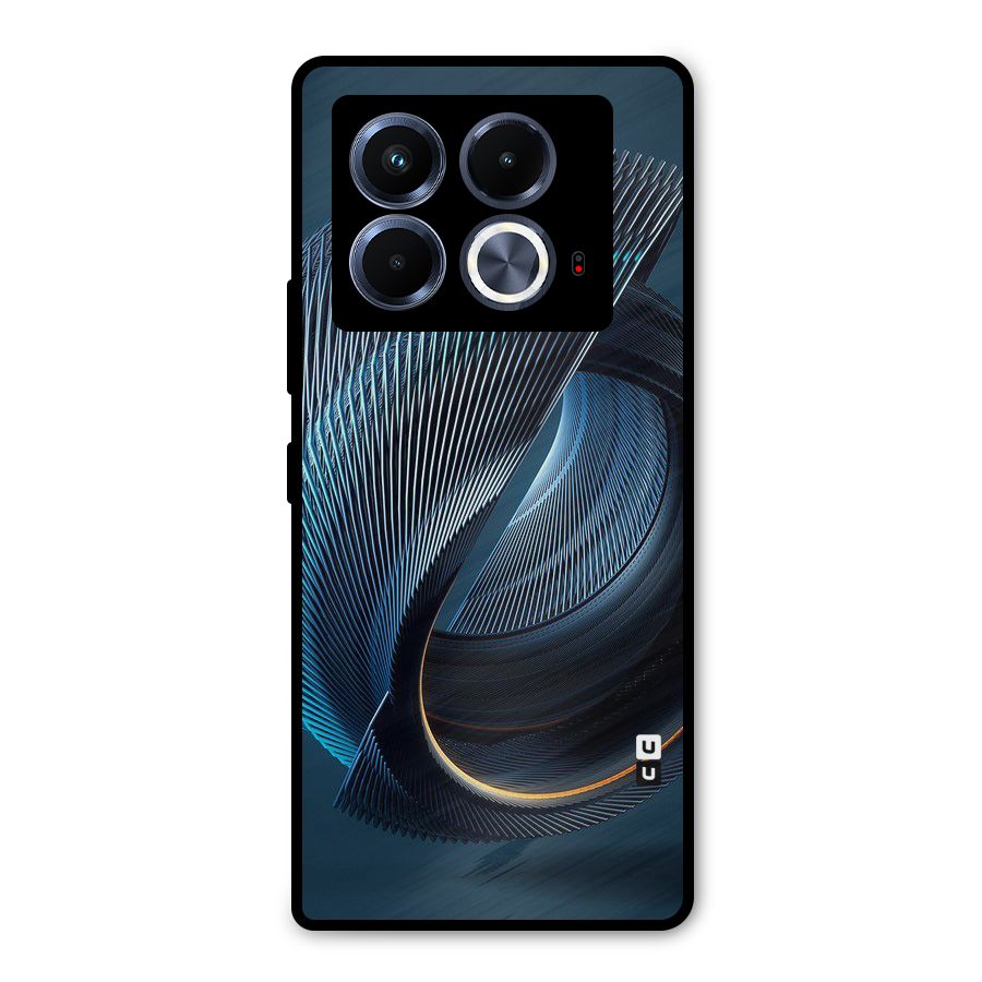 Digital Circle Pattern Metal Back Case for Infinix Note 40 5G