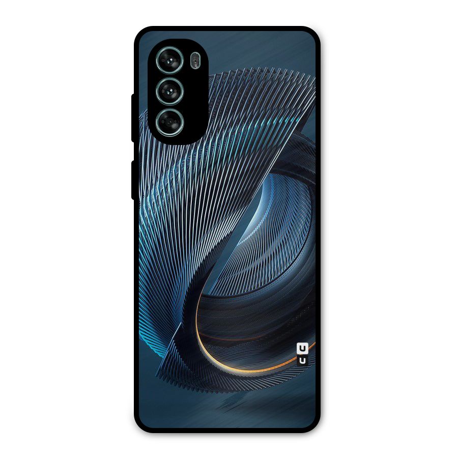 Digital Circle Pattern Metal Back Case for Moto G62