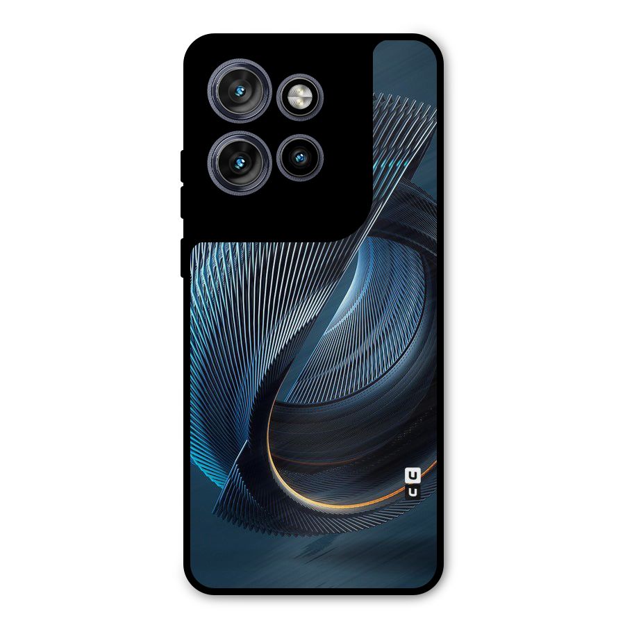 Digital Circle Pattern Metal Back Case for Motorola Edge 50 Neo