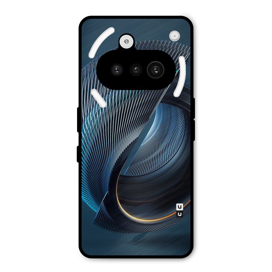 Digital Circle Pattern Metal Back Case for Nothing Phone 3a