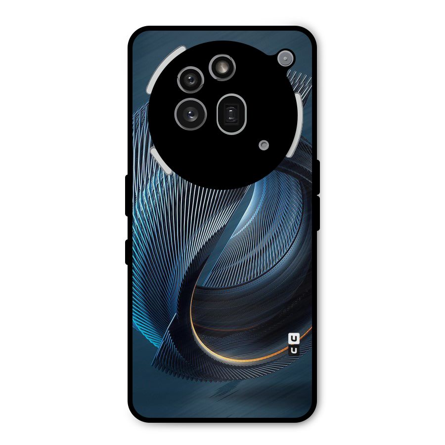 Digital Circle Pattern Metal Back Case for Nothing Phone 3a Pro