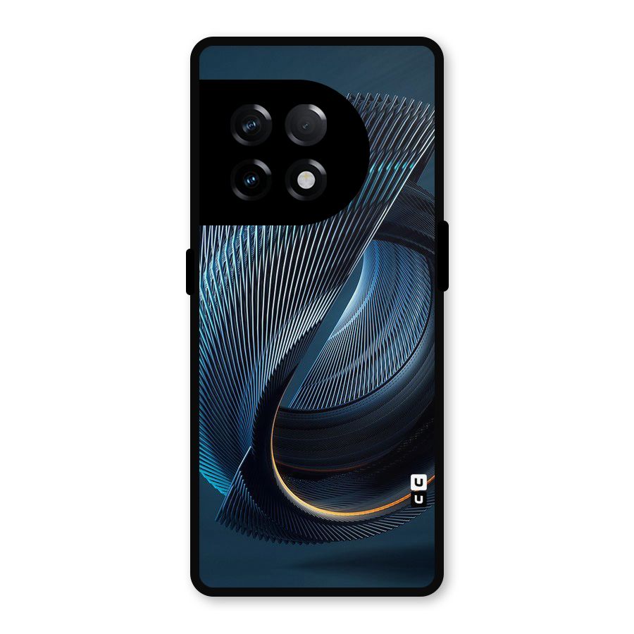 Digital Circle Pattern Metal Back Case for OnePlus 11R