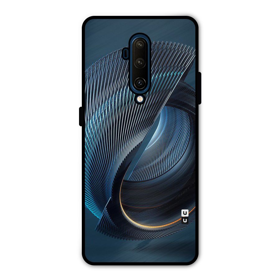 Digital Circle Pattern Metal Back Case for OnePlus 7T Pro