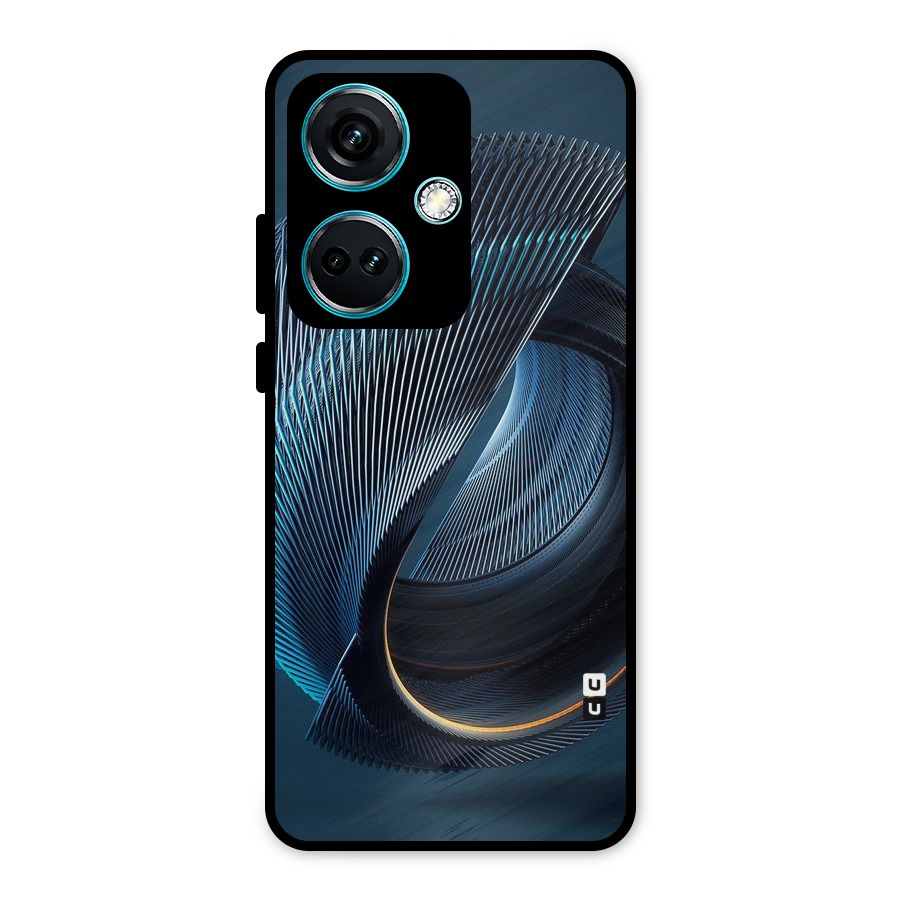 Digital Circle Pattern Metal Back Case for OnePlus Nord CE 3 5G
