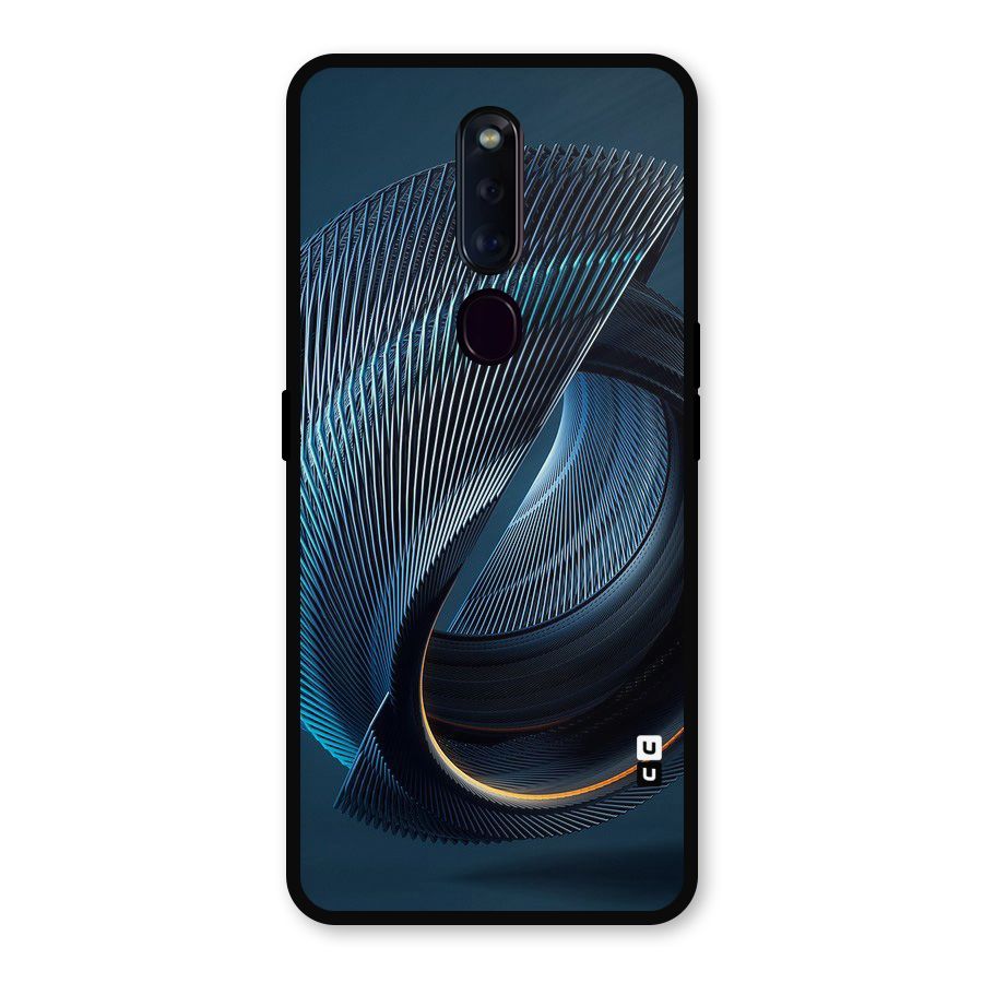 Digital Circle Pattern Metal Back Case for Oppo F11 Pro