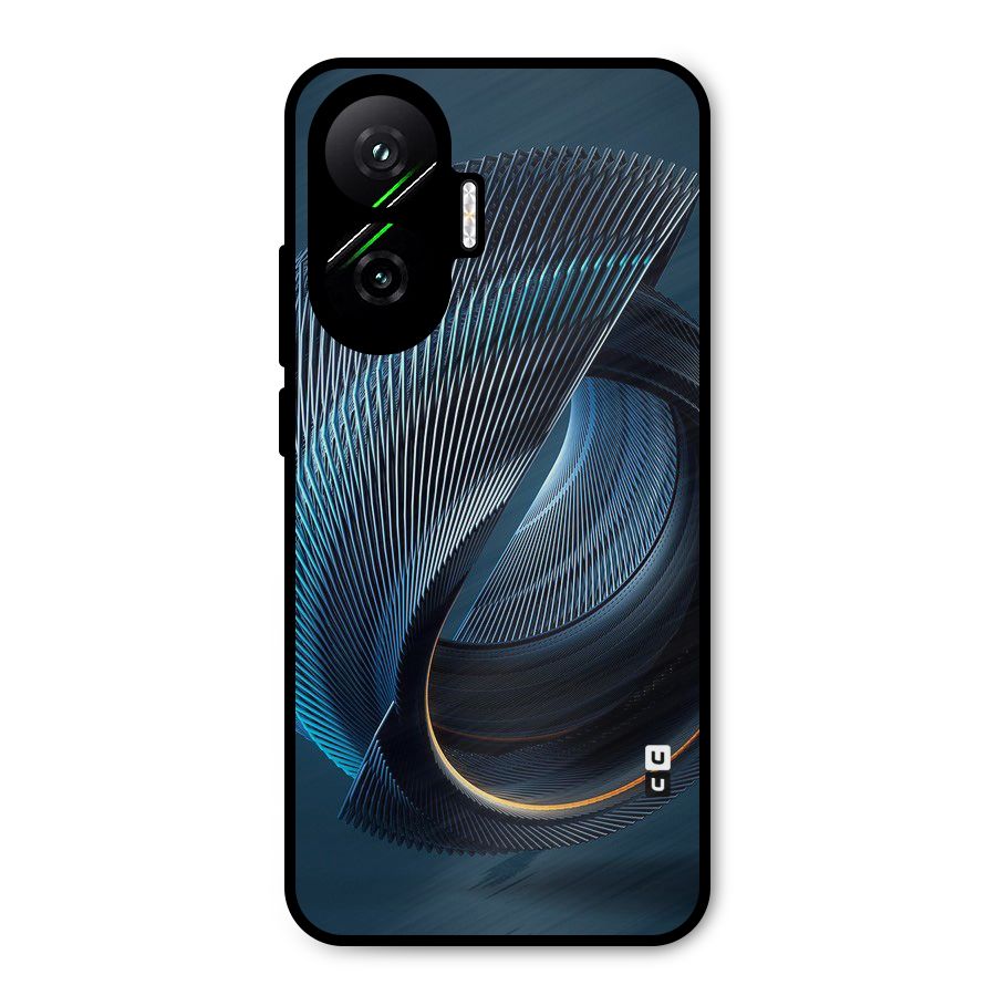 Digital Circle Pattern Metal Back Case for Poco F7